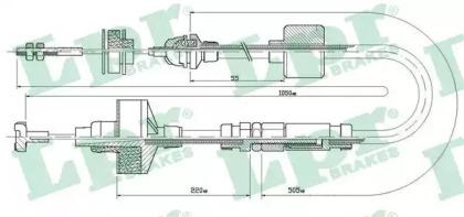 LPR C0309C Трос сцепления LPR C0309C Трос сцепления