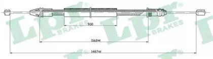 LPR C0401B Brake cable LPR C0401B Brake cable