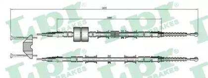 LPR C0652B Brake cable