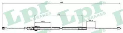LPR C0808B Brake cable