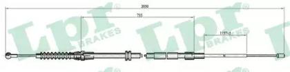 LPR C1117B Трос стояночного тормоза LPR C1117B Трос стояночного тормоза