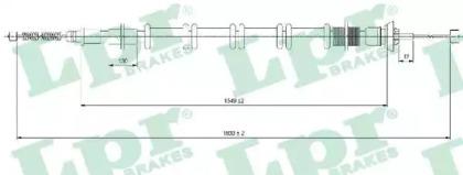 LPR C1689B Brake cable LPR C1689B Brake cable