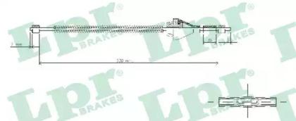 LPR C1692B Brake cable