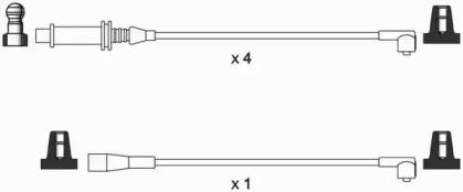WAI ISL228 Дроти високовольтні системи запалювання WAI ISL228 Дроти високовольтні системи запалювання