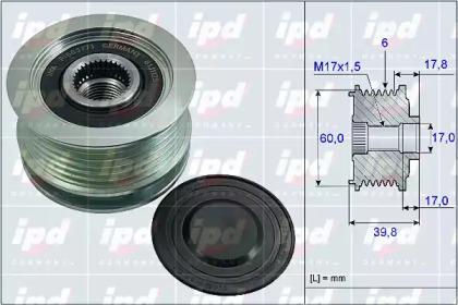 IPD 15-4008 Механізм вільного ходу генератора