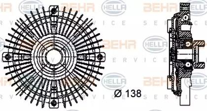 Hella 8MV 376 732-201 Віскомуфта Hella 8MV 376 732-201 Віскомуфта