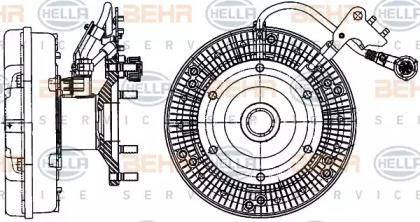 Hella 8MV 376 906-661 Муфта вентилятора Hella 8MV 376 906-661 Муфта вентилятора