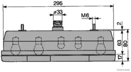 Elparts 83830503 Lamp assy rear Elparts 83830503 Lamp assy rear