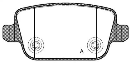 Open Parts BPA1256.00 Колодки гальмівні