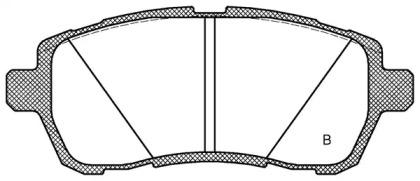 Open Parts BPA1281.02 Колодки гальмівні Open Parts BPA1281.02 Колодки гальмівні