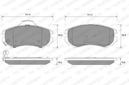 Ween 151-1118 Колодки гальмівні