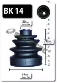 Shaftec BK14 Dust boot kit axle joint Shaftec BK14 Dust boot kit axle joint