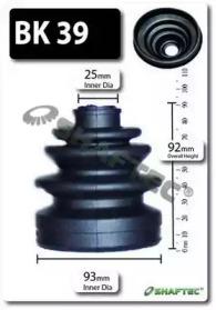 Shaftec BK39 Dust boot kit axle joint