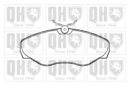 Quinton Hazell BP1305 Колодки тормозные