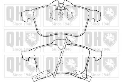 Quinton Hazell BP1435 Колодки тормозные