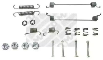 Mapco 9172 Монтажний комплект гальмівних колодок Mapco 9172 Монтажний комплект гальмівних колодок