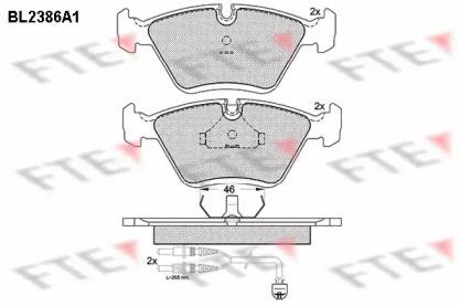 FTE BL2386A1 Brake pads