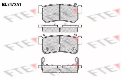 FTE BL2472A1 Brake pads
