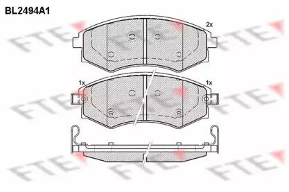 FTE BL2494A1 Brake pads FTE BL2494A1 Brake pads