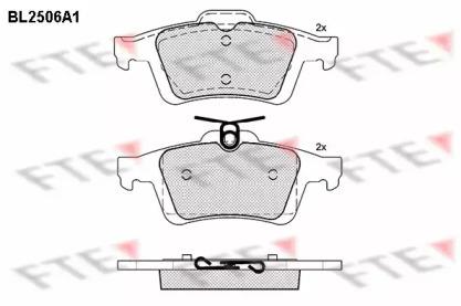 FTE BL2506A1 Brake pads FTE BL2506A1 Brake pads