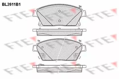 FTE BL2611B1 Brake pads