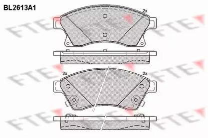 FTE BL2613A1 Brake pads