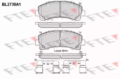 FTE BL2730A1 Brake pads FTE BL2730A1 Brake pads