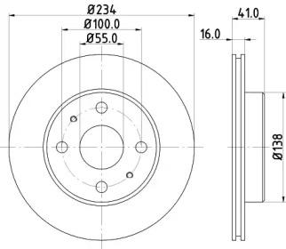 Pagid 54291 Brake disc Pagid 54291 Brake disc