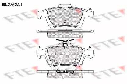 FTE BL2752A1 Brake pads FTE BL2752A1 Brake pads