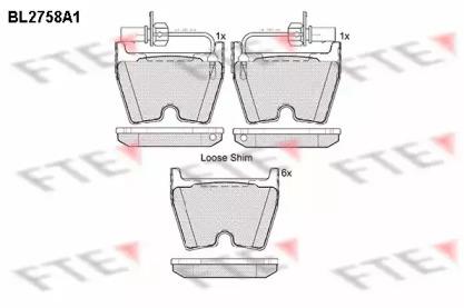 FTE BL2758A1 Brake pads FTE BL2758A1 Brake pads