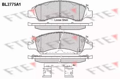 FTE BL2775A1 Brake pads