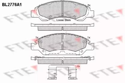 FTE BL2776A1 Brake pads