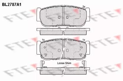 FTE BL2787A1 Brake pads FTE BL2787A1 Brake pads