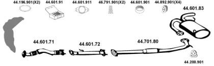 Eberspacher 442097 Schalldaempfer Eberspacher 442097 Schalldaempfer