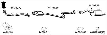 Eberspacher 442150 Schalldaempfer