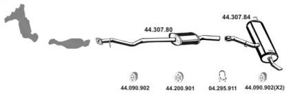 Eberspacher 442161 Глушитель выхлопных газов конечный Eberspacher 442161 Глушитель выхлопных газов конечный