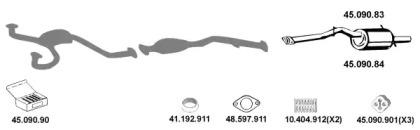 Eberspacher 452008 Schalldaempfer Eberspacher 452008 Schalldaempfer