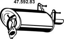 Eberspacher 47.592.83 Глушник вихлопних газів кінцевий Eberspacher 47.592.83 Глушник вихлопних газів кінцевий