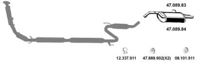 Eberspacher 472010 Глушник вихлопних газів кінцевий