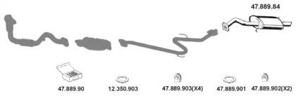 Eberspacher 472028 Глушник вихлопних газів кінцевий Eberspacher 472028 Глушник вихлопних газів кінцевий