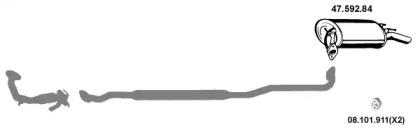 Eberspacher 472039 Глушник вихлопних газів кінцевий Eberspacher 472039 Глушник вихлопних газів кінцевий