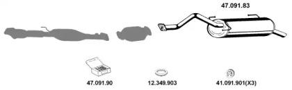 Eberspacher 472046 Schalldaempfer Eberspacher 472046 Schalldaempfer