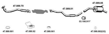 Eberspacher 472052 Глушник вихлопних газів кінцевий Eberspacher 472052 Глушник вихлопних газів кінцевий