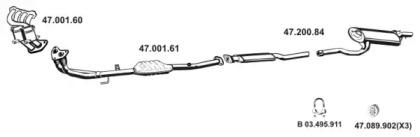 Eberspacher 472078 Глушник вихлопних газів кінцевий