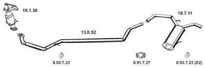 Eberspacher 472082 Глушник вихлопних газів кінцевий Eberspacher 472082 Глушник вихлопних газів кінцевий