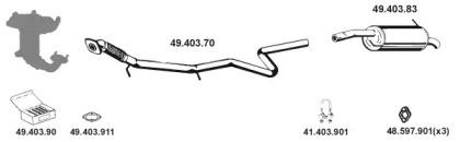 Eberspacher 492010 Schalldaempfer Eberspacher 492010 Schalldaempfer