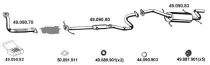 Eberspacher 492014 Глушник вихлопних газів кінцевий