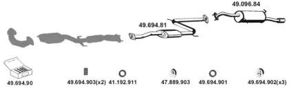 Eberspacher 492024 Глушник вихлопних газів кінцевий