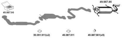 Eberspacher 492061 Schalldaempfer