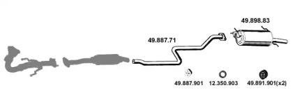 Eberspacher 492063 Schalldaempfer